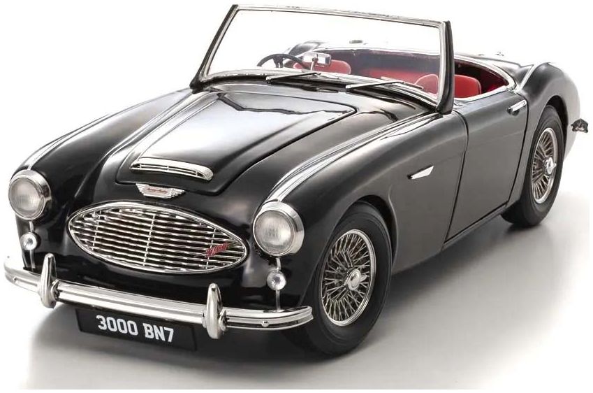 Available to Order – Austin Healey 3000 BN7 Black 1:18 (KYO 08149BK)