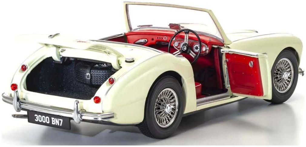 Available to Order – Austin Healey 3000 BN7 English White 1:18 (KYO 08149EW)