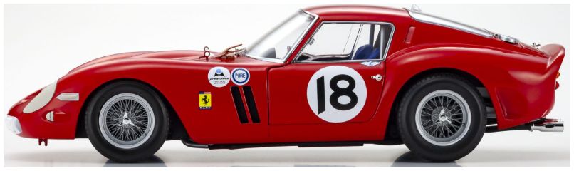 Available to Order – Ferrari 250 GTO Daytona 3H 1st OA 1963 #18 1:18 (KYO 08438F)