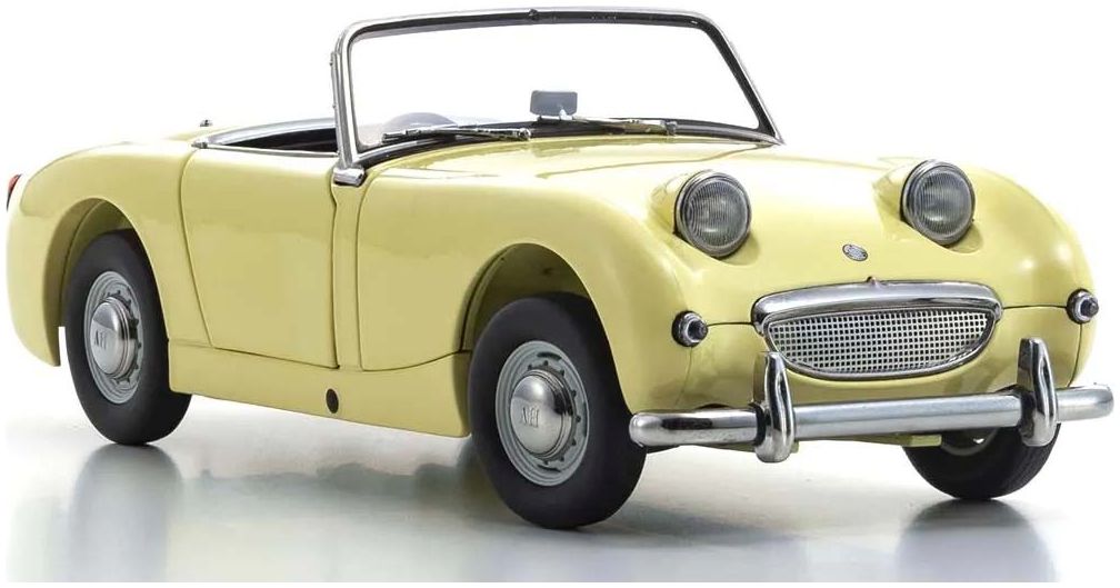 Available to Order – Austin Healey Sprite 1958 Primrose Yellow 1:18 (KYO 08953PY)