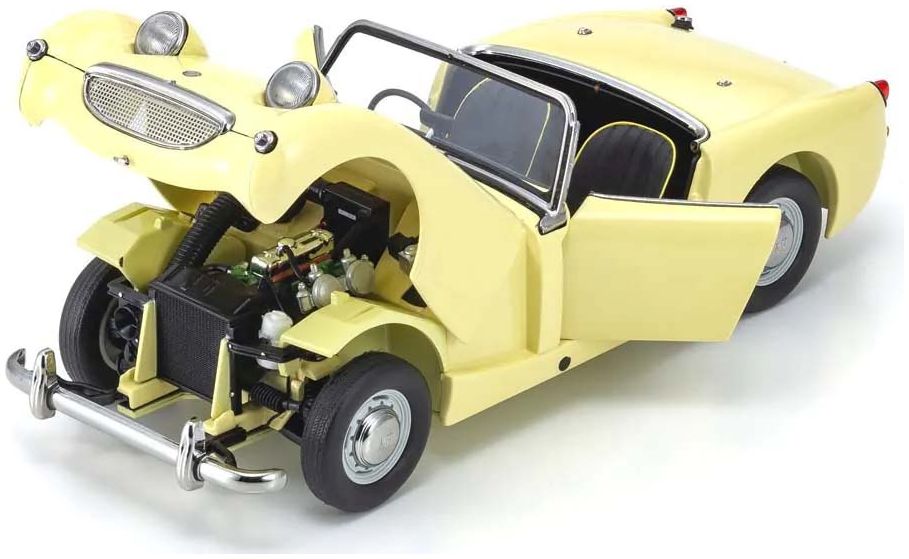Available to Order – Austin Healey Sprite 1958 Primrose Yellow 1:18 (KYO 08953PY)