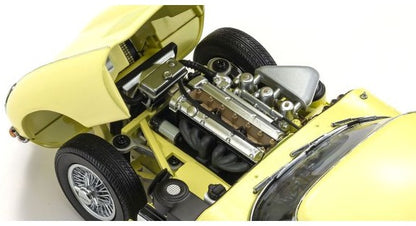 Available to Order – Jaguar E-Type 3.8L Coupe MK1 1961 Pale Primrose 1:18 (KYO 08954LY)