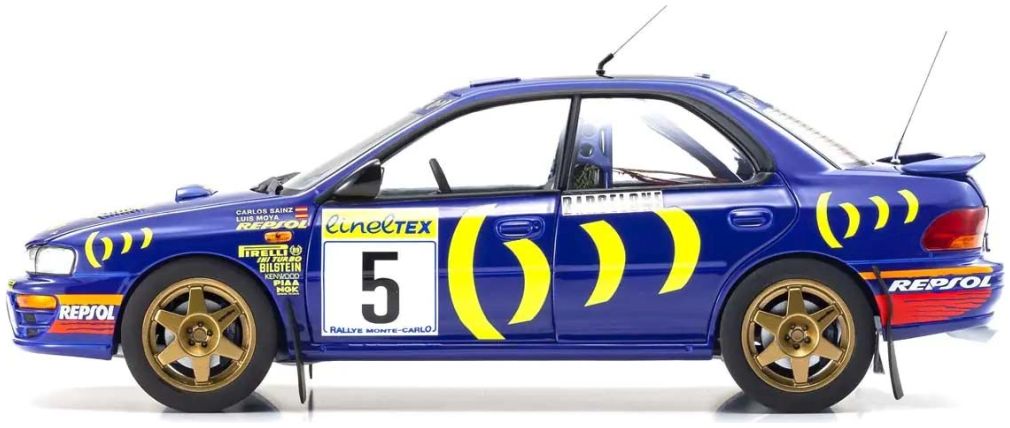 Available to Order – Subaru Impreza Carlos Sainz Winner Monte Carlo 1995 Nr.5 1:18 (KYO 08962B)