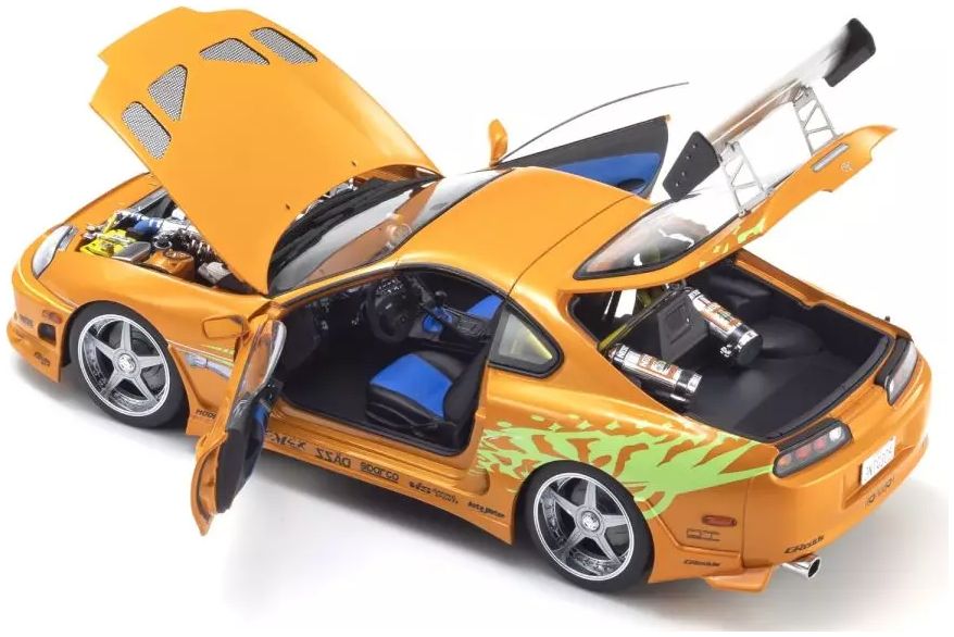 Toyota Supra Turbo Fast & Furious Orange Pearl 1:18 Kyosho Model (view 4)