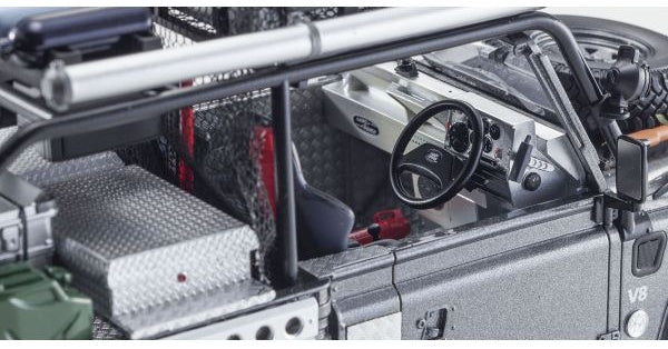 Available To Order – Land Rover Defender 2001 Tomb Raider Edition (Resin) 1:18 Kyosho Model (KYO R08903TR)