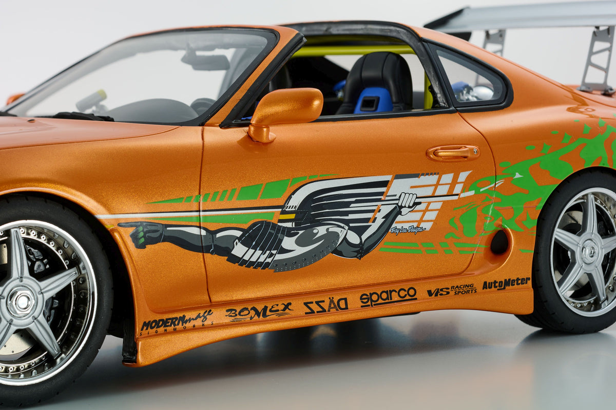 Resin - Toyota Supra Turbo Fast & Furious Orange / Decals - 1:12 1:12 Kyosho Model (view 5)