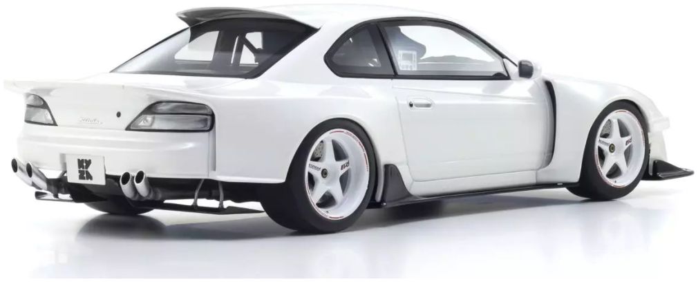 Samurai Collection Nissan Silvia S15 Khyzyl Saleem White 1:18 Kyosho Model (view 2)