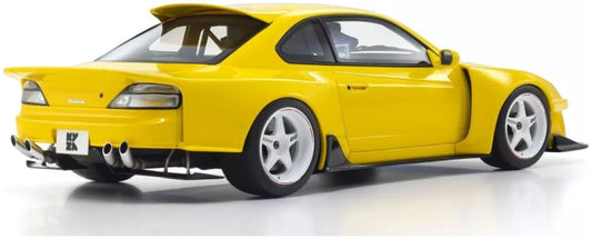 Samurai Collection Nissan Silvia S15 Khyzyl Saleem Yellow 1:18 Kyosho Model (view 2)