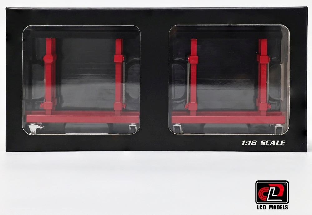 Available To Order – Hood Holder Semi-Gloss Black (x2) 1:18 LCD Models Model (LCD 08SGB)