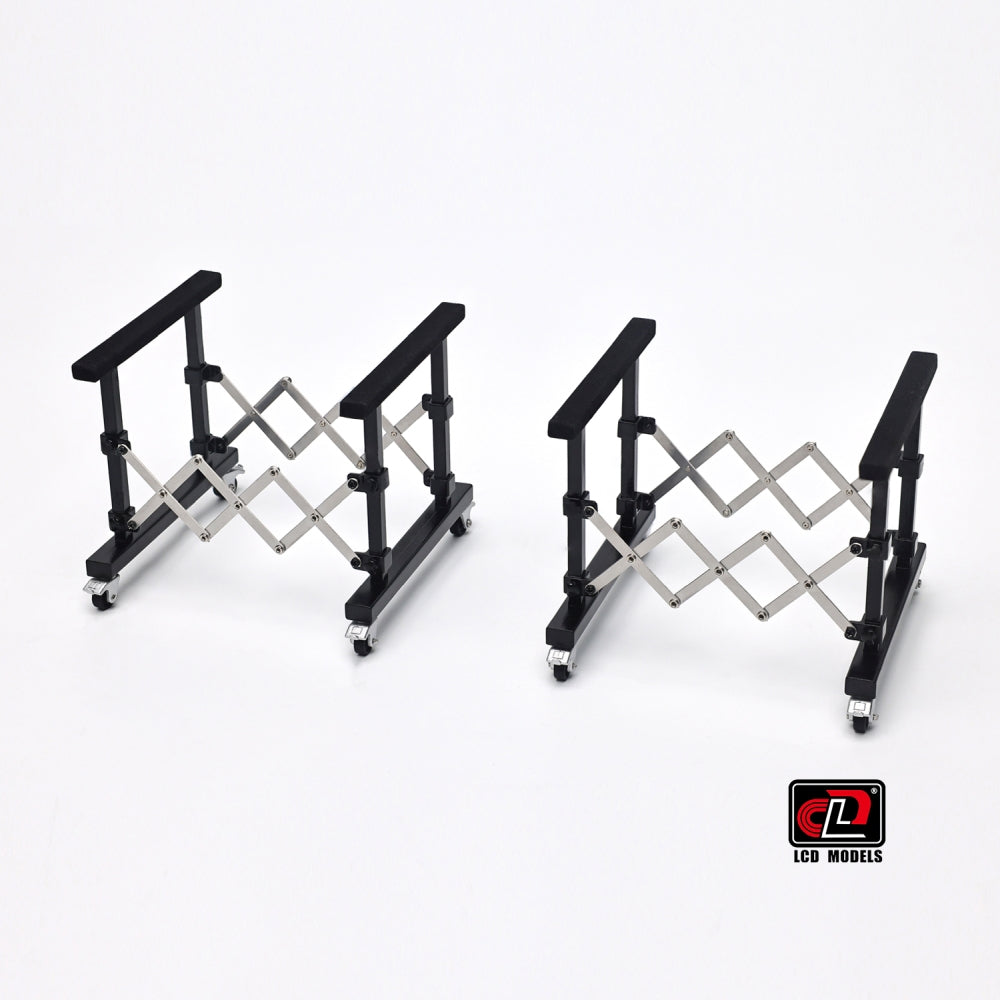 Available To Order – Hood Holder Semi-Gloss Black (x2) 1:18 LCD Models Model (LCD 08SGB)