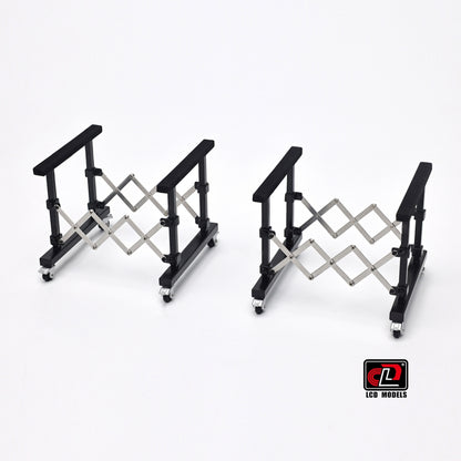 Available To Order – Hood Holder Semi-Gloss Black (x2) 1:18 LCD Models Model (LCD 08SGB)