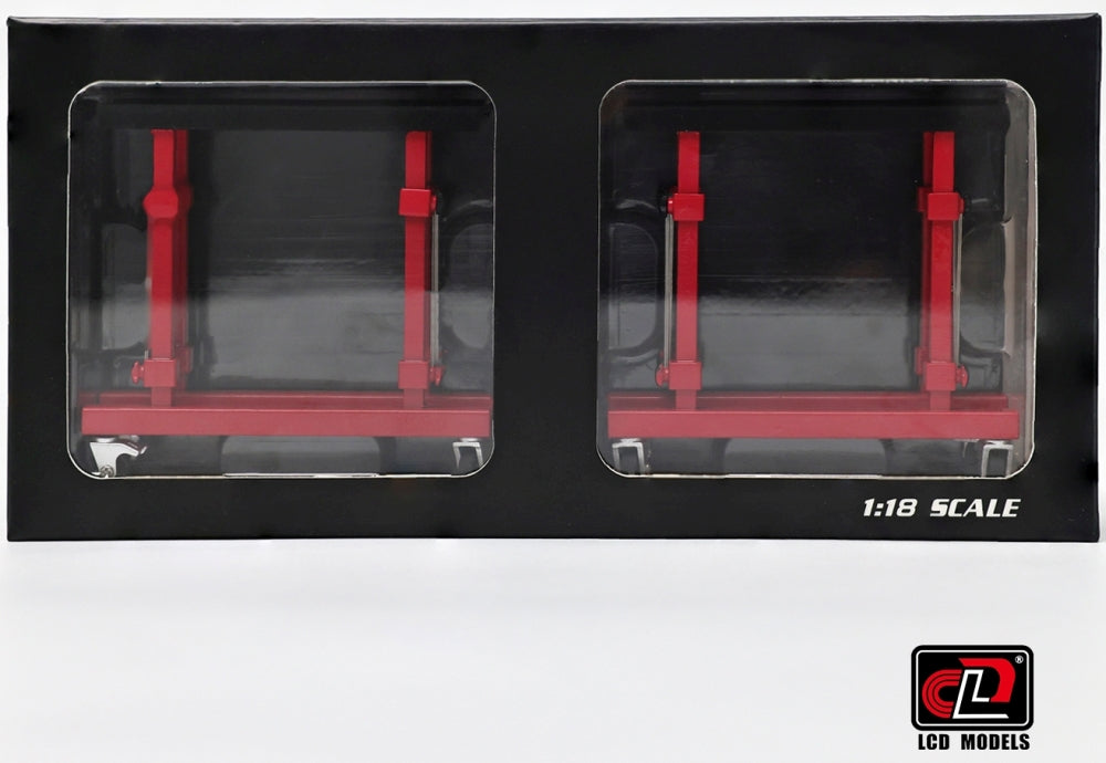 Available To Order – Hood Holder Semi-Gloss White (x2) 1:18 LCD Models Model (LCD 08SGW)