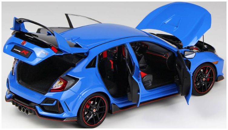 Available to Order – Honda Civic Type R FK8 2020 Racing Blue 1:18 (LCD 18005B)