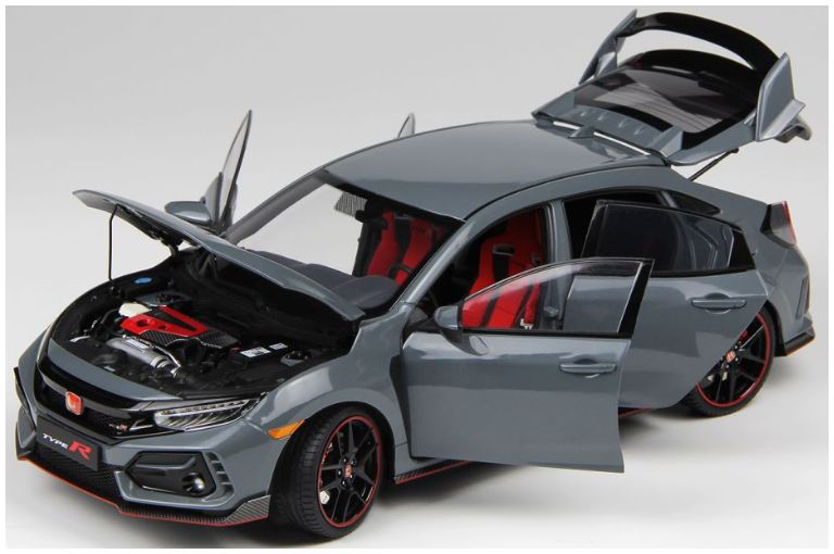 Available to Order – Honda Civic Type R FK8 2020 Cement Grey 1:18 (LCD 18005GY)