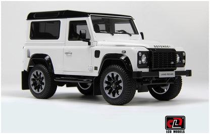 Available to Order – Land Rover Defender 90 2018 Works V8 70th Edition White 1:18 (LCD 18007W)