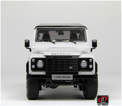 Available to Order – Land Rover Defender 90 2018 Works V8 70th Edition White 1:18 (LCD 18007W)