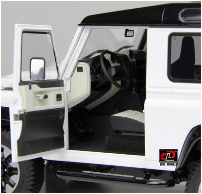 Available to Order – Land Rover Defender 90 2018 Works V8 70th Edition White 1:18 (LCD 18007W)