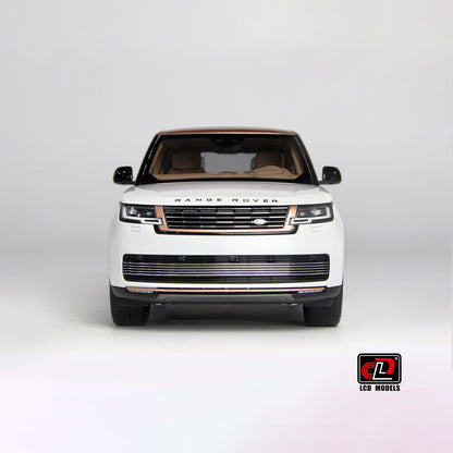 Available to Order – Land Rover Range Rover SV Serenity 2022 White w/Rose gold Roof 1:18 (LCD 18017W)