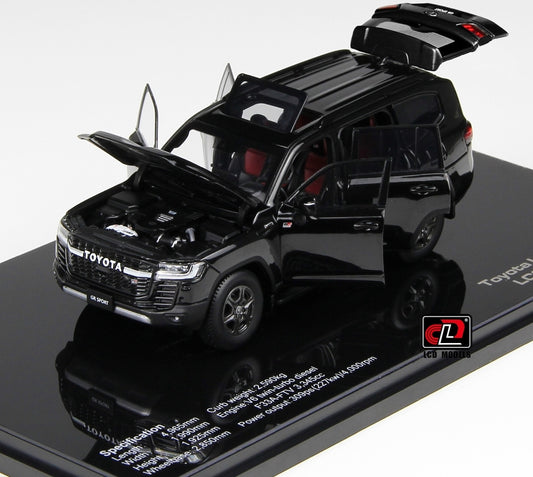 Toyota LC300-GR Sport Black 1:43 LCD Models Model (view 2)