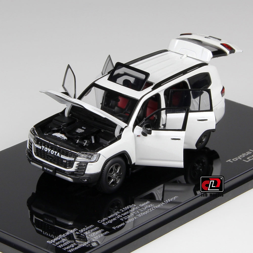 Available To Order – Toyota LC300-GR Sport White 1:43 LCD Models Model (LCD 43011W)