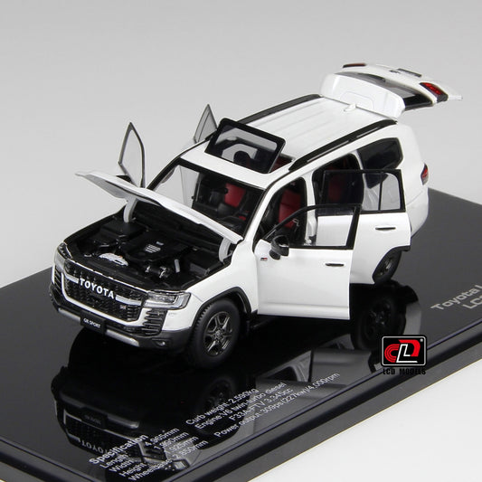 Toyota LC300-GR Sport White 1:43 LCD Models Model (view 2)