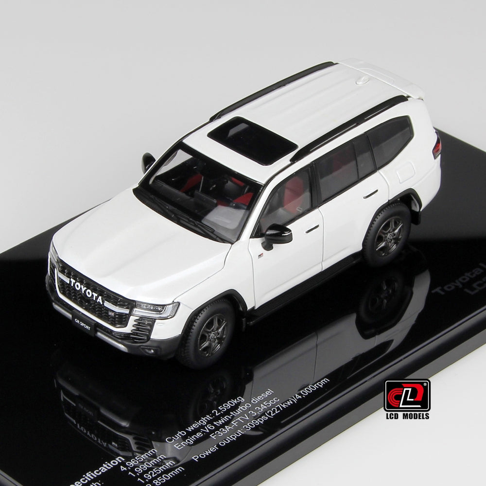 Available To Order – Toyota LC300-GR Sport White 1:43 LCD Models Model (LCD 43011W)