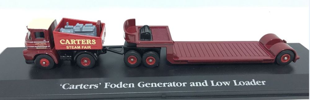 Foden Ballast Tractor Generator Low Loader W/Container Load - Carters Steam 1:76 – diecast model (view 2)