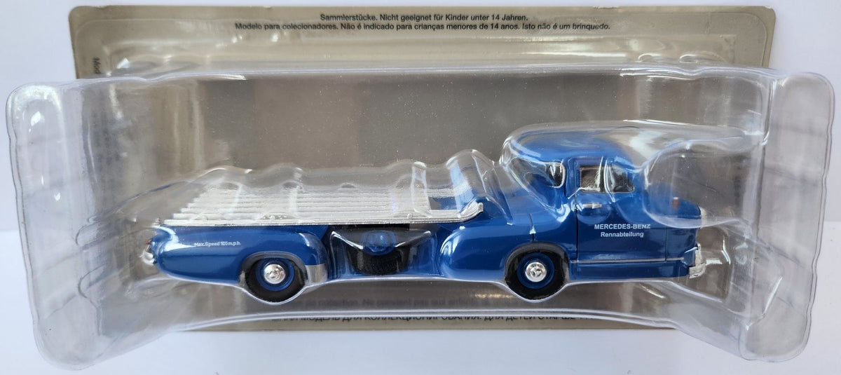 Mercedes Benz 'The Blue Wonder' Mercedes Racing Transporter 1955 Renntransporter 1:43 – diecast model (view 2)