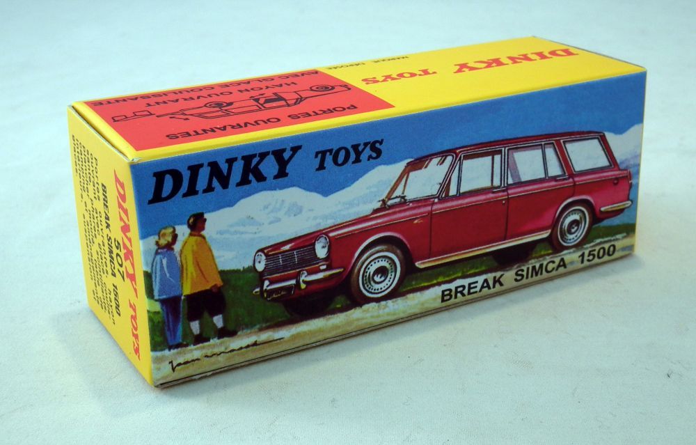 Simca 1500 Break - White (507) Atlas reproduced 'Dinky' – diecast model (view 2)