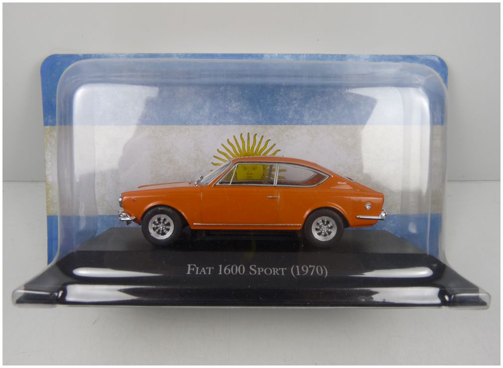 Fiat 1600 Sport Orange 1970 Unforgetable cars - Argentina 1:43 – diecast model (view 3)