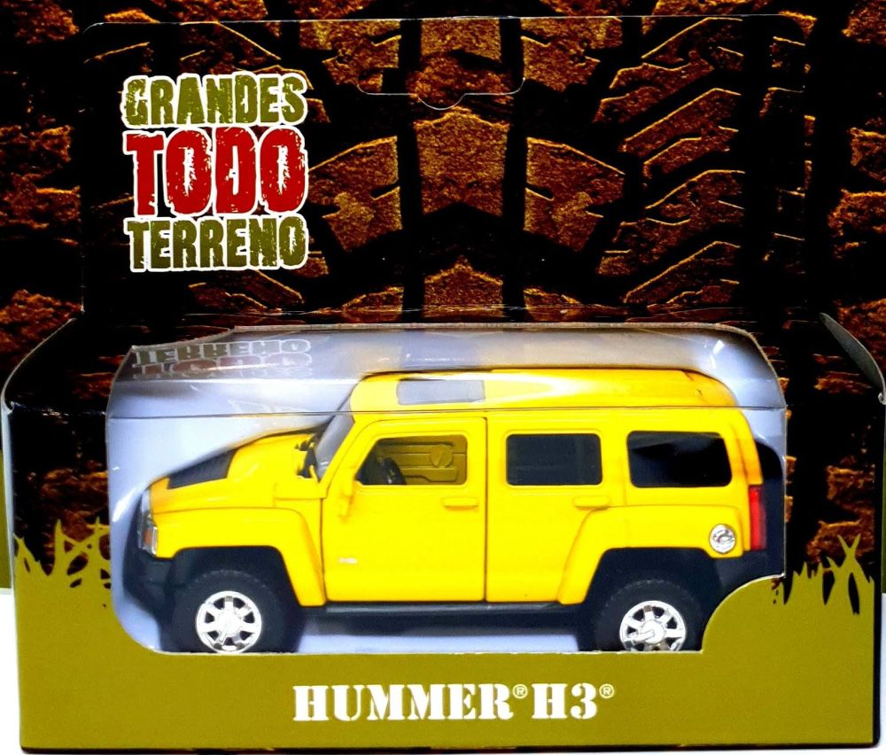 Hummer H3 Yellow ~1:38 – diecast model (view 2)