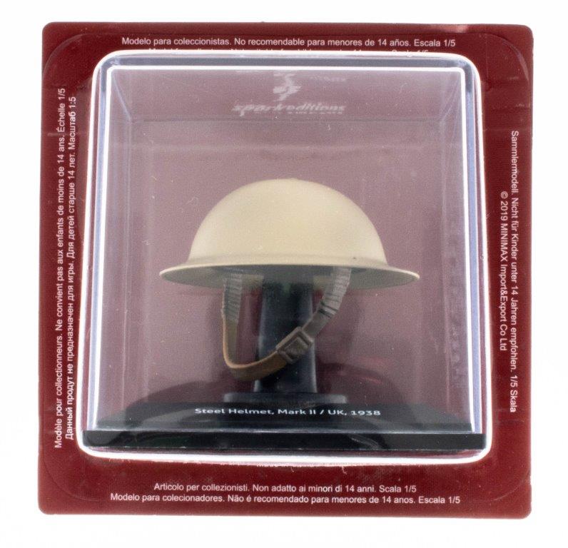 Steel Helmet Mark II UK 1938 - 1:5 Historical Military Helmets 1:5 – diecast model (view 4)