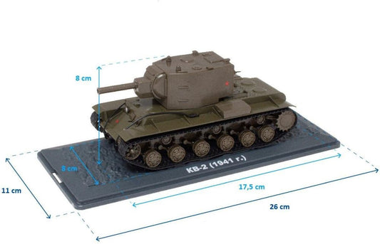 KV-2 - 1941 (KB-2 1941) 1:43 Tank Collection (Box slightly squash) 1:43 – diecast model (view 2)