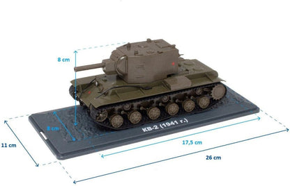 KV-2 - 1941 (KB-2 1941) 1:43 Tank Collection (Box slightly squash) 1:43 – diecast model (view 2)