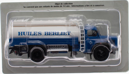 Berliet GLR8 M2 Citerne - Blue / White 'Huiles Berliet' Berliet Trucks Collection 1:43 – diecast model (view 6)