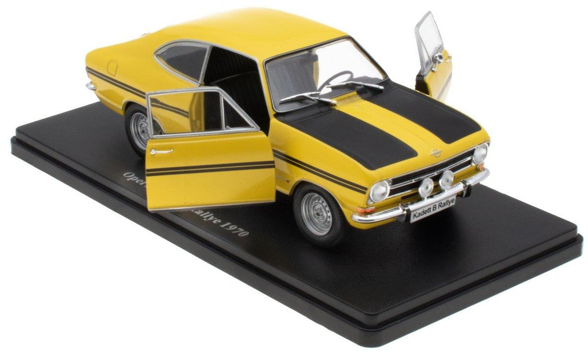 Opel Kadett B Rallye - 1970 - Yellow 1:24th Scale 1:24 – diecast model (view 3)