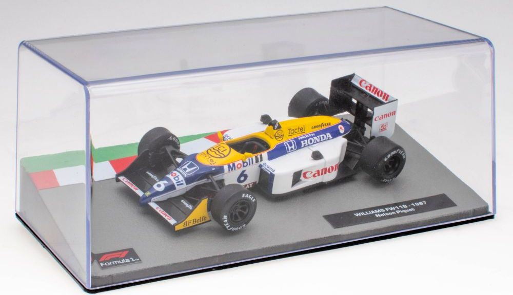 Williams FW11B - 1987 Nelson Piquet F1 Collection - Cased 1:43 – diecast model (view 2)