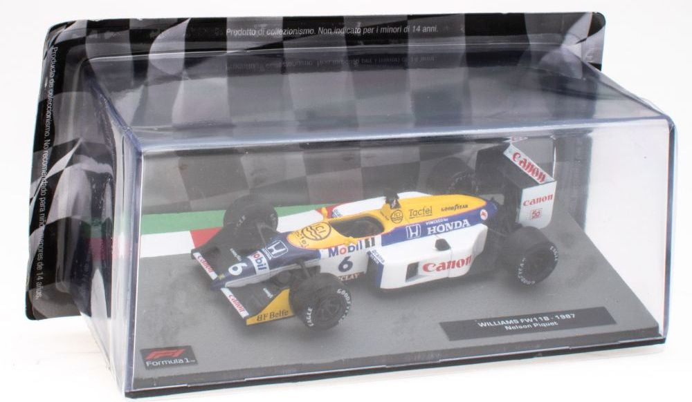 Williams FW11B - 1987 Nelson Piquet F1 Collection - Cased 1:43 – diecast model (view 3)