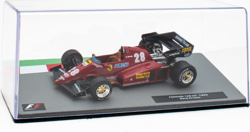 Ferrari 126C3 - 1983 Rene Arnoux F1 Collection - Cased 1:43 – diecast model (view 2)