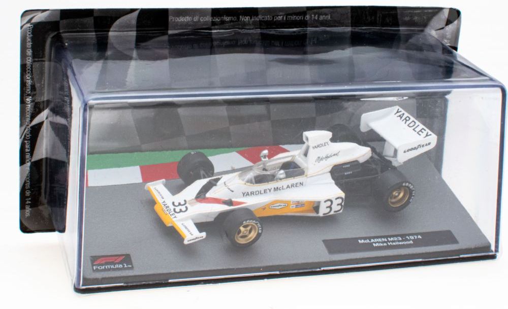 McLaren M23 - 1974 Mike Hailwood F1 Collection - Cased 1:43 – diecast model (view 3)
