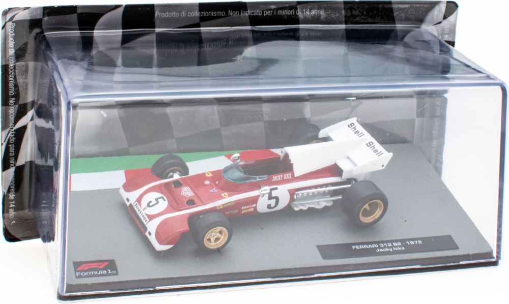 Ferrari 312 B2 - 1972 Jacky Ickx #5 F1 Collection - Cased 1:43 – diecast model (view 3)