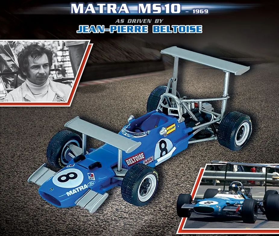 Available To Order – Matra MS10 - 1969 Jean-Pierre Beltoise F1 Collection - Cased 1:43 (MAG NS207)
