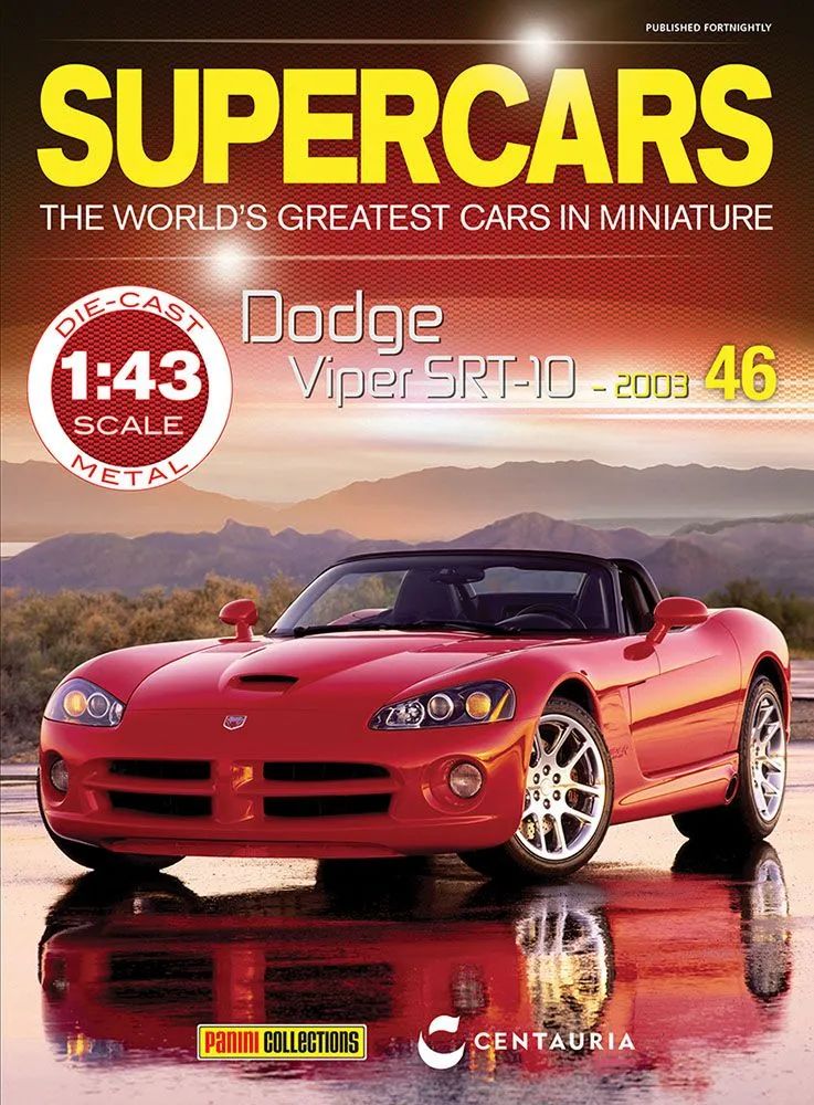 Dodge Viper Red - SRT 10 2003 Cased - Supercar Collection 1:43 – diecast model (view 2)