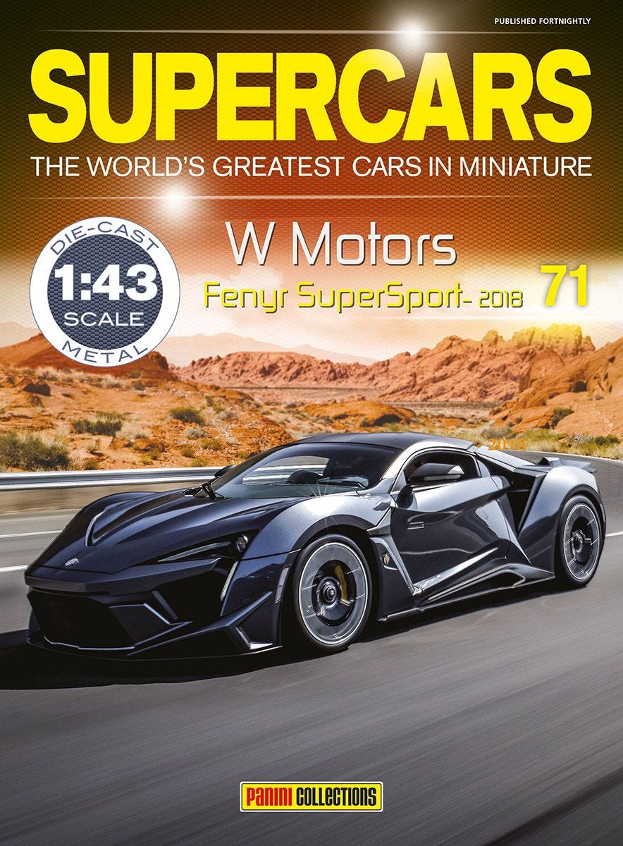 W Motors Fenyr SuperSport 201 Cased - Supercar Collection 1:43 Magazine Model Model (view 2)