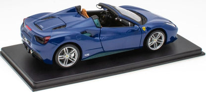 Ferrari 488 Spider Blue - Inspired by 1950 166 Touring- Supercar Collection Gift 1:24 1:24 – diecast model (view 2)