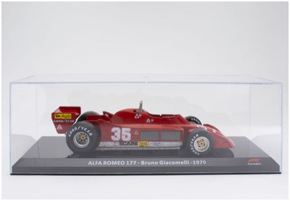 Alfa Romeo 177 - Bruno Giacomelli - 1979 Cased - 1:24th Scale F1 Collection 1:24 – diecast model (view 3)