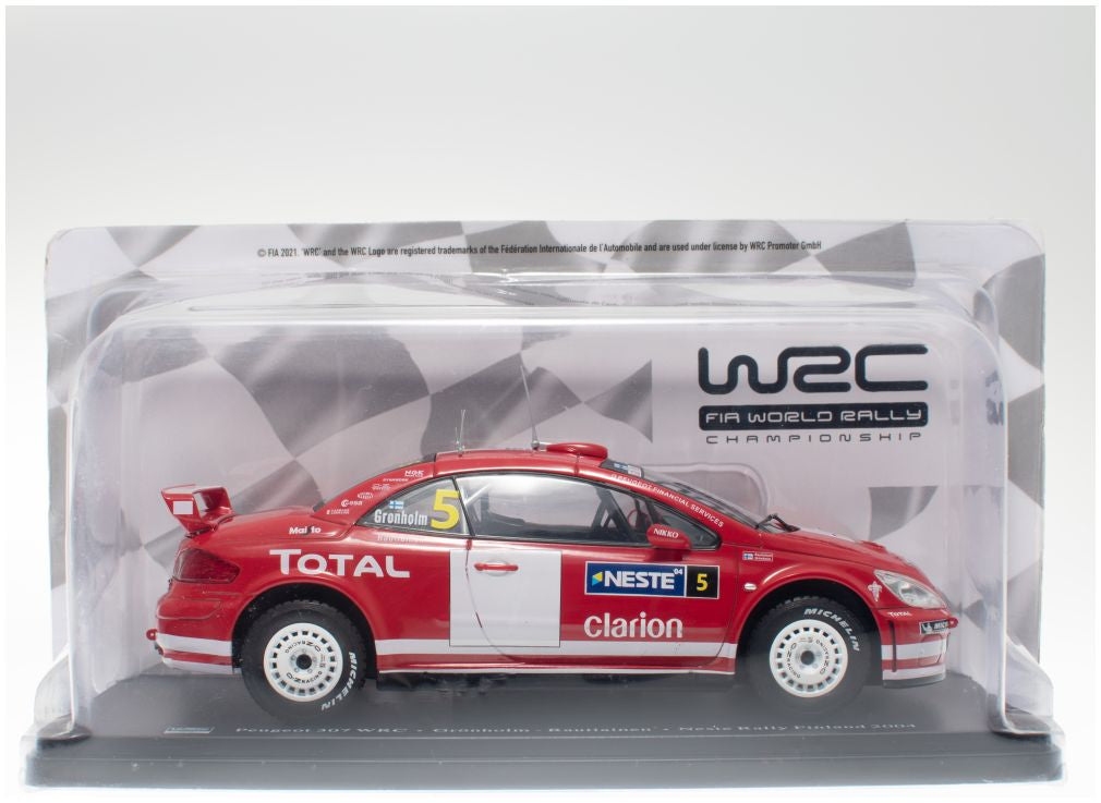 Available To Order – Peugeot 307 WRC (2004) Marcus Gronholm Timo Rautiainen - 1:24th Rally 1:24 (MAG PL50)