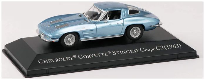 Available To Order – Chevrolet Corvette Sting Ray Coupe C2 - Blue - American Car Collection 1:43 (MAG PPG2)