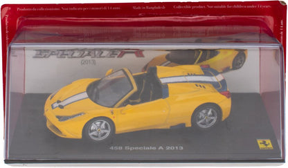 Available To Order – Ferrari 458 Speciale A 2013 - Yellow Ferrari Collection - cases 1:43 (MAG PQ06)