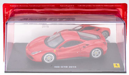 Available To Order – Ferrari 488 GTB 2015 - Red Ferrari Collection - cases 1:43 (MAG PQ08)